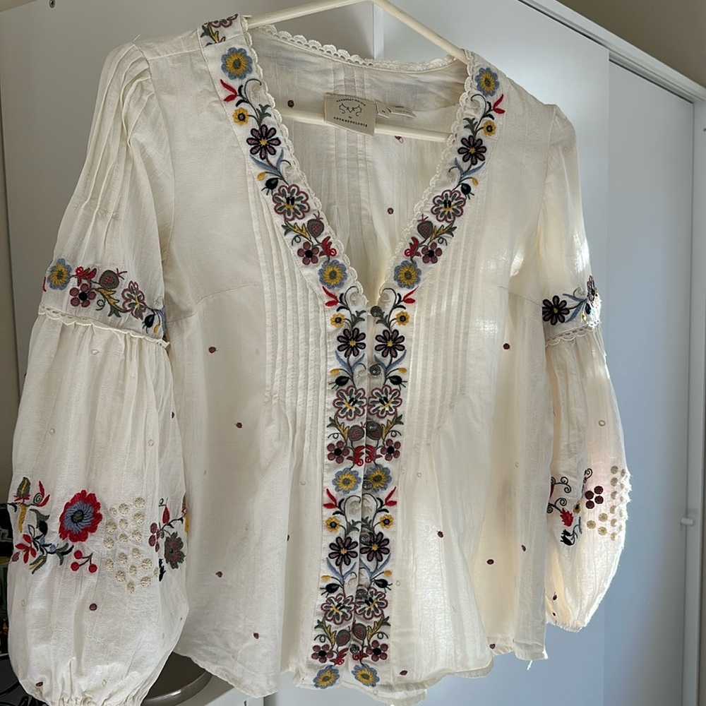 Anthropologie blouse xs